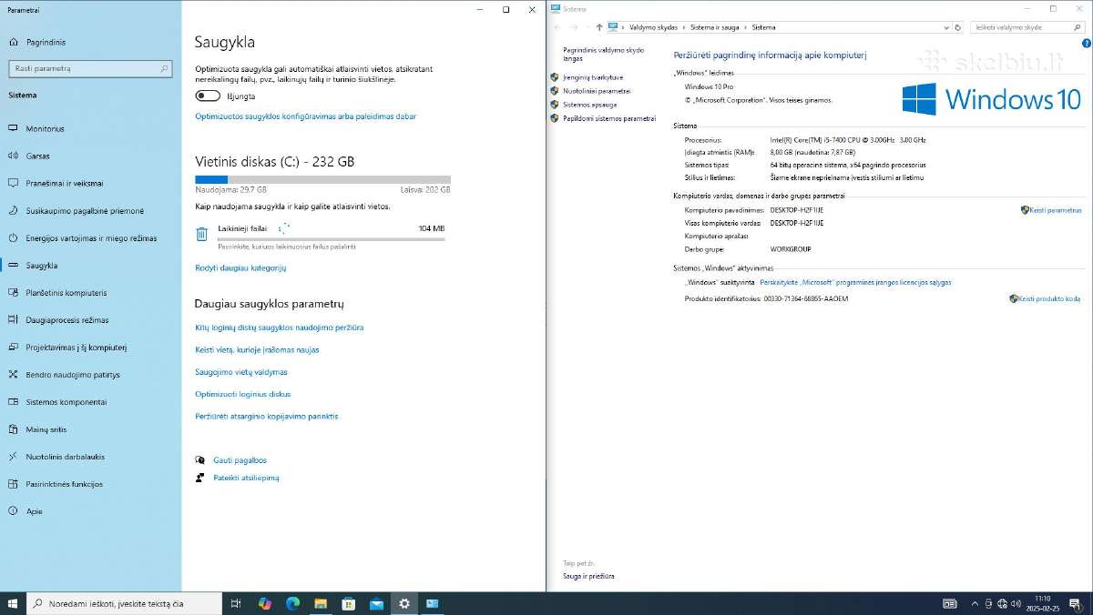 Pilni kompiuterių komplektai. i5 SSD 24" - nuotraukos Nr. 12