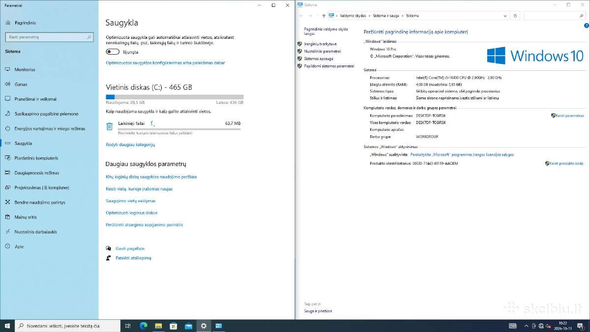 Pilni kompiuterių komplektai. i5 SSD 24" - nuotraukos Nr. 18