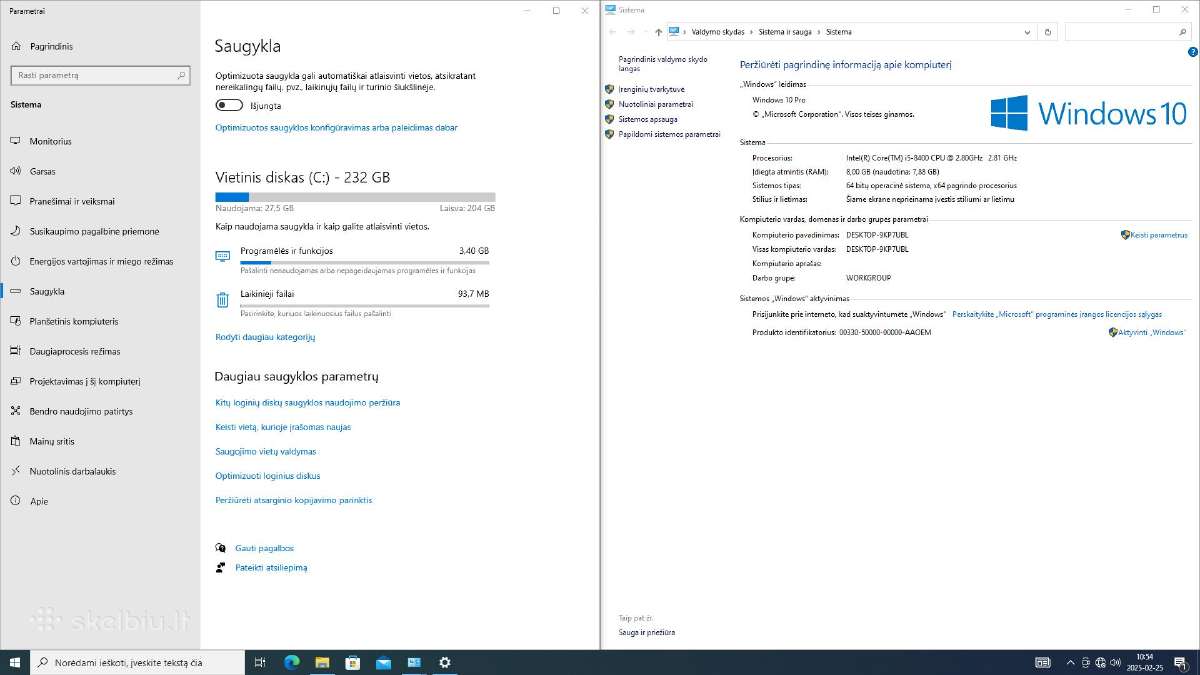 Pilni kompiuterių komplektai. i5 SSD 24" - nuotraukos Nr. 32