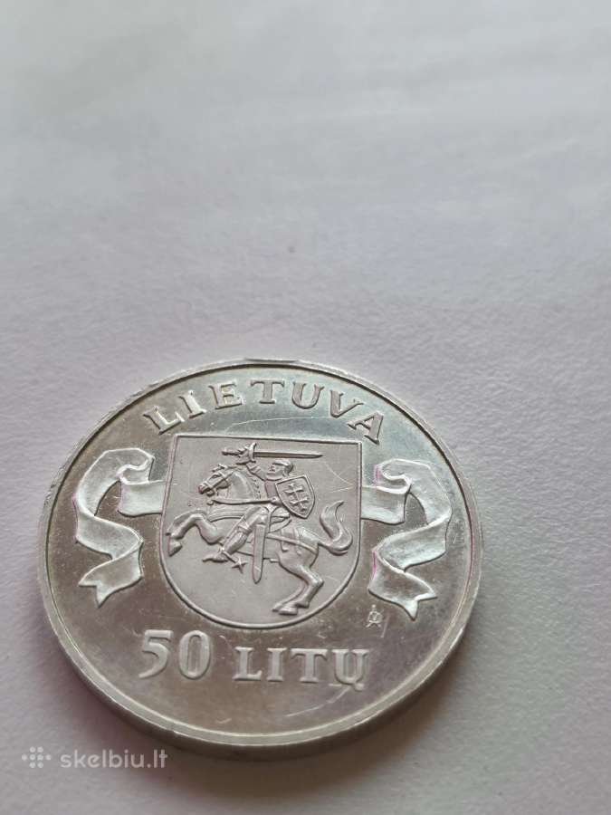 Sidabrinė 50 litų moneta Sausio 13-oji - nuotraukos Nr. 2
