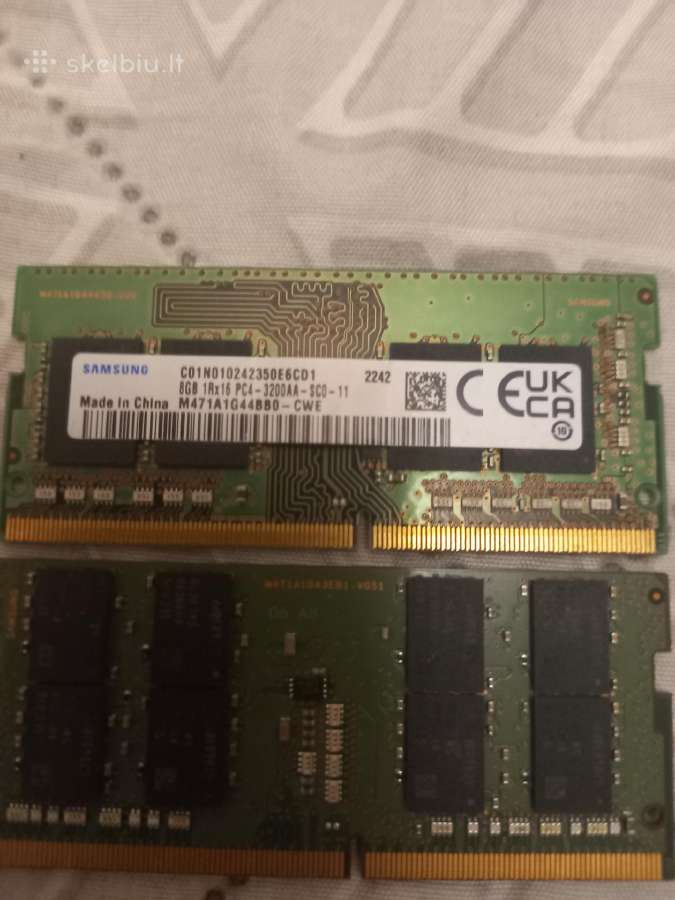 Samsung 16gb (2x8gb) Ddr4 3200mhz So-dimm RAM - nuotraukos Nr. 2