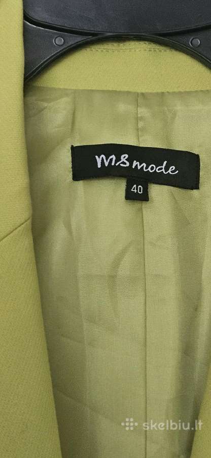 Ms Mode ryškiai žalias dvieilis švarkas 40 - nuotraukos Nr. 3