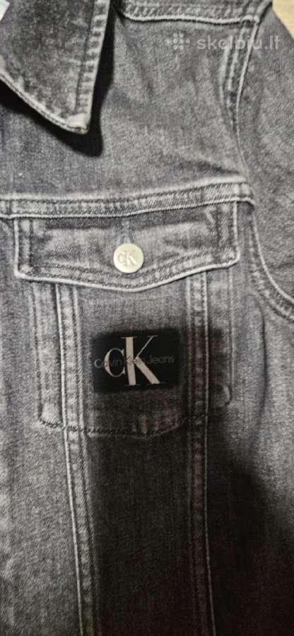 Calvin Klein pilka džinsinė mini suknelė - nuotraukos Nr. 4