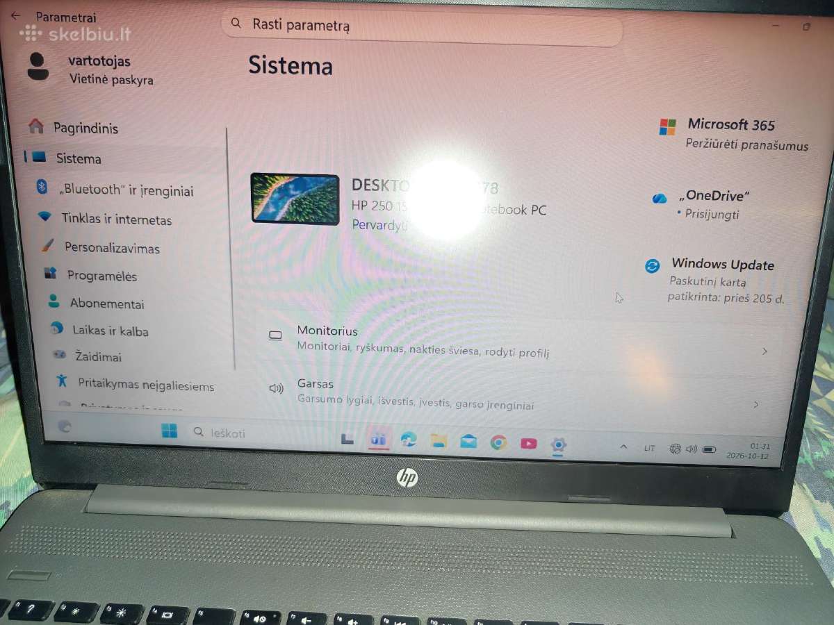 Nešiojamasis kompiuteris Hp 250 G9 (laptopas) - nuotraukos Nr. 4