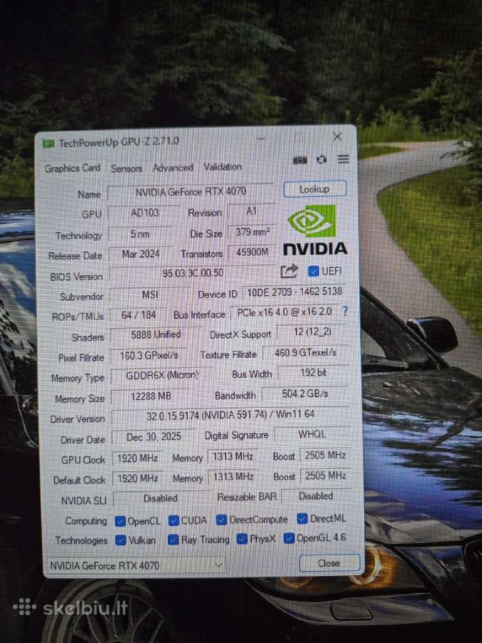 Pc Ryzen 7 5700x3d Rtx 4070 12gb 32gb - nuotraukos Nr. 14