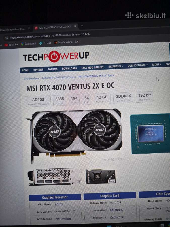 Pc Ryzen 7 5700x3d Rtx 4070 12gb 32gb - nuotraukos Nr. 17