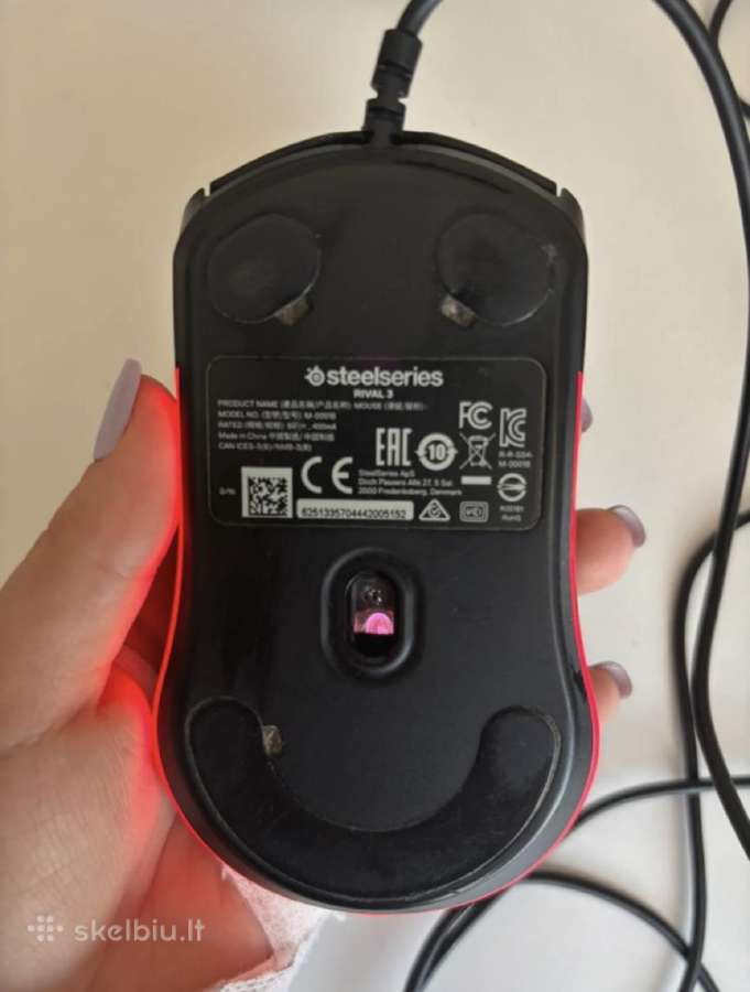 Laidinė pelytė steelseries rival 3 - nuotraukos Nr. 2