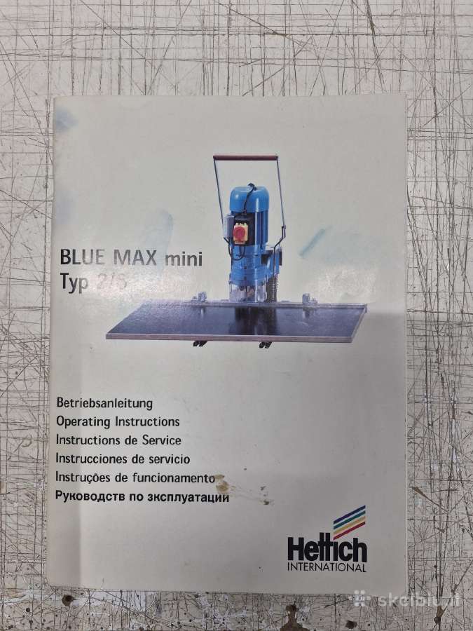 Hettich Blue Max mini Typ 2/6 gręžimo staklės - nuotraukos Nr. 4