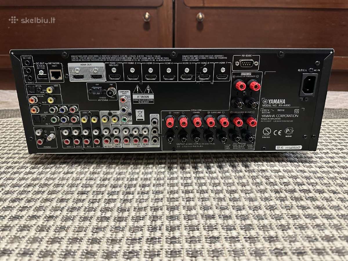 Yamaha rx a830 - nuotraukos Nr. 5
