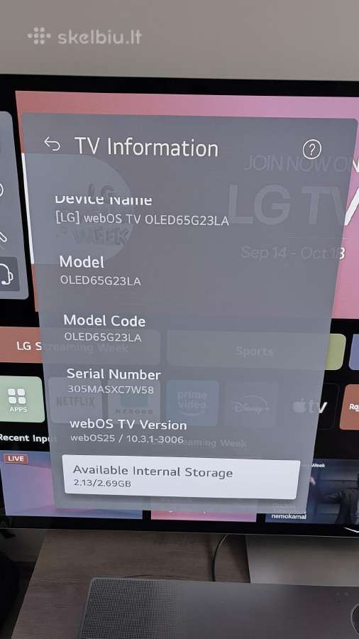 LG oled65g2 - nuotraukos Nr. 2