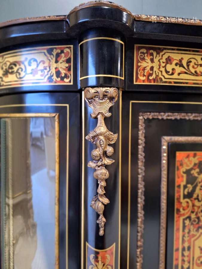 Napoleono III Boulle stiliaus trijų durų komoda - nuotraukos Nr. 4