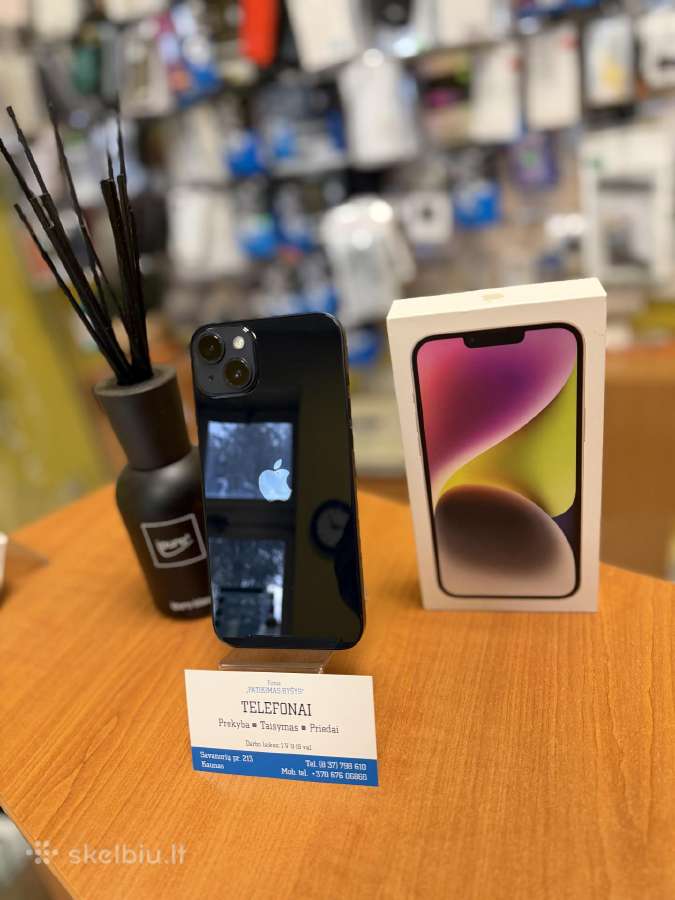 iPhone 14plus 128gb Black Su Garantija - nuotraukos Nr. 2
