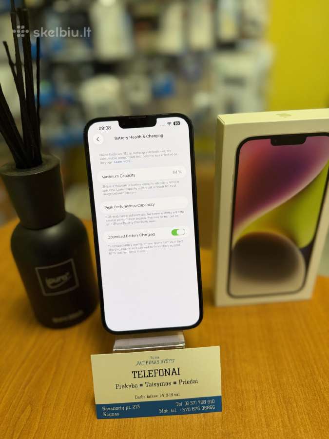iPhone 14plus 128gb Black Su Garantija - nuotraukos Nr. 4