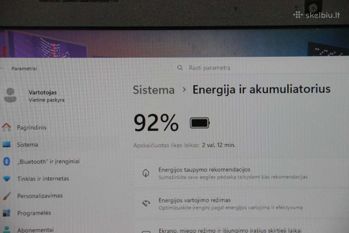 Acer nitro 15,6 Fhd 144hz i5-11gen rtx 3050 - nuotraukos Nr. 10