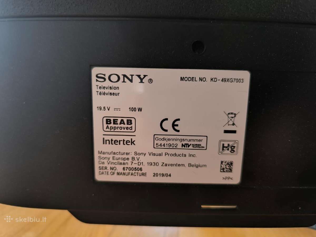 Parduodu sony televizoriu, 49 istrižaines - nuotraukos Nr. 2