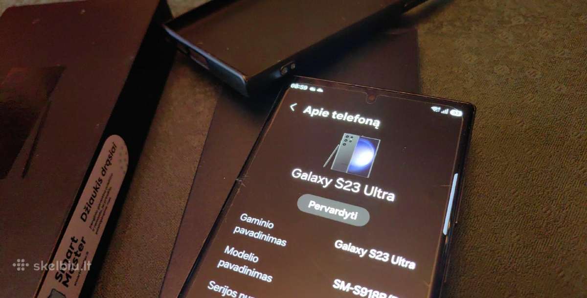 Samsung Galaxy S23 Ultra 256gb komplekt dezuteje - nuotraukos Nr. 4