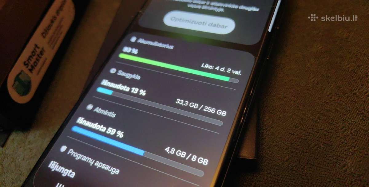 Samsung Galaxy S23 Ultra 256gb komplekt dezuteje - nuotraukos Nr. 5
