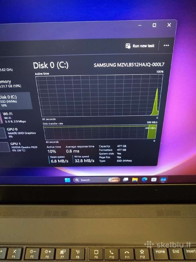 P15v i7-10850/64/nvidia P620 - nuotraukos Nr. 4