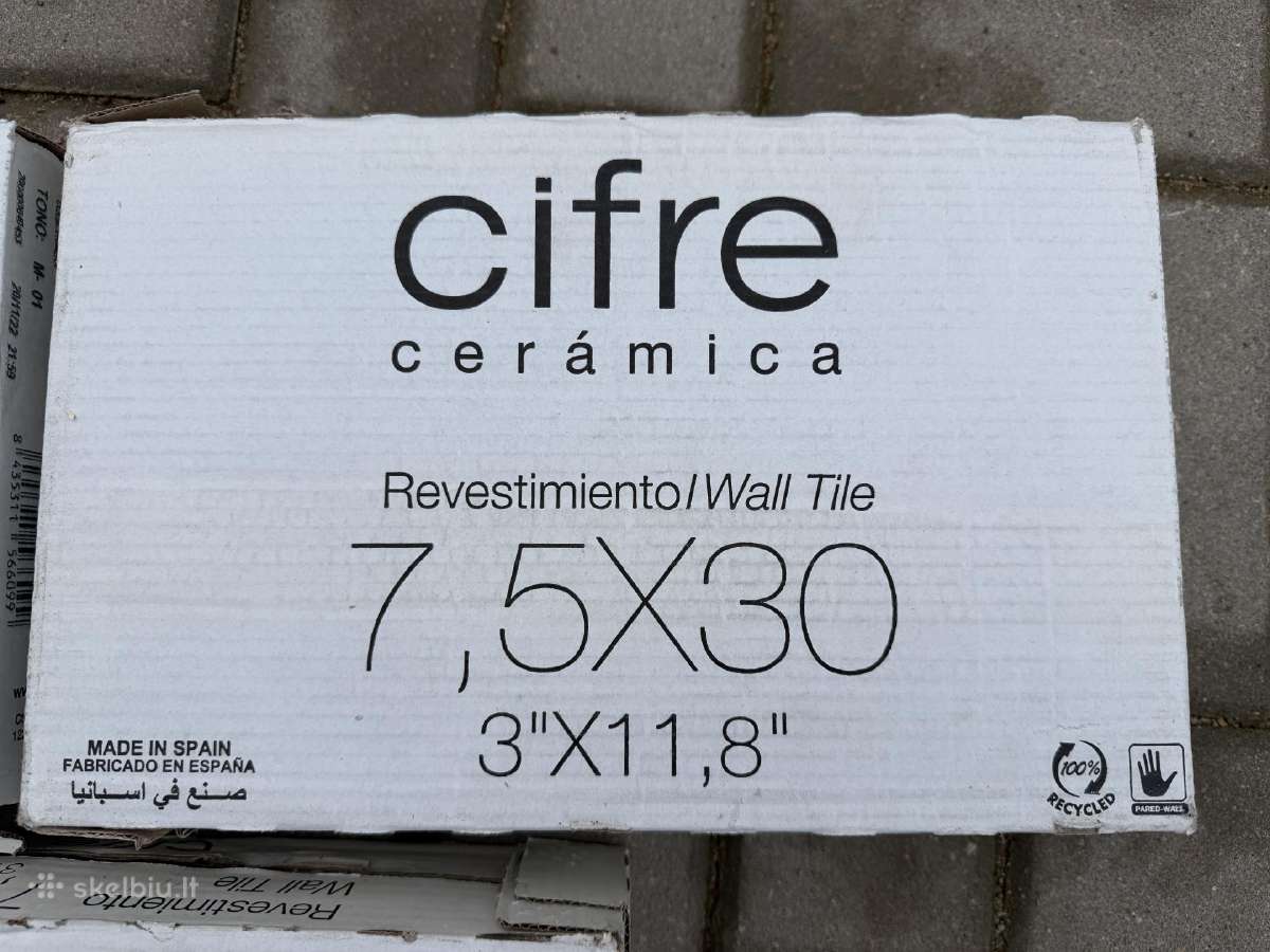 Cifre Ceramica sienų plytelės 7,5 x 30 cm - nuotraukos Nr. 5