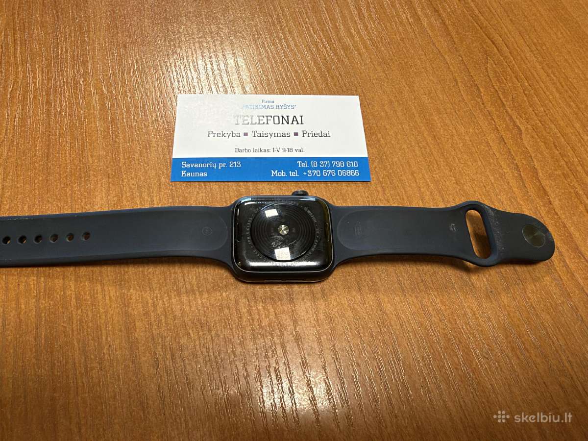 Apple Watch Se1 Black 44mm Su Garantija - nuotraukos Nr. 2