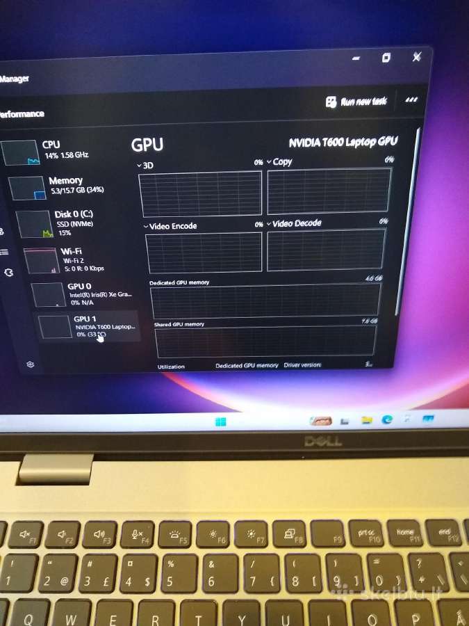 Precision 3571 i5-12500h/500/t600 - nuotraukos Nr. 2