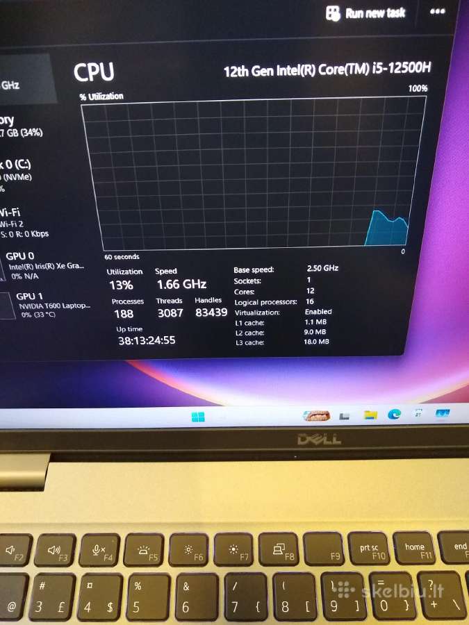 Precision 3571 i5-12500h/500/t600 - nuotraukos Nr. 5