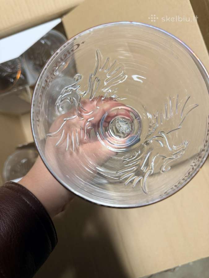 Naujos Grimbergen alaus taurės su reljefu – 1,50 € - nuotraukos Nr. 3