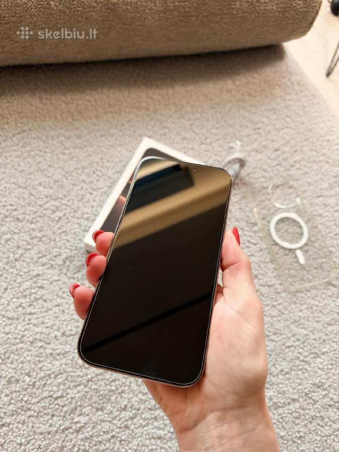 iPhone 16 Pro Max, 256gb, auksinis, su priedais - nuotraukos Nr. 3