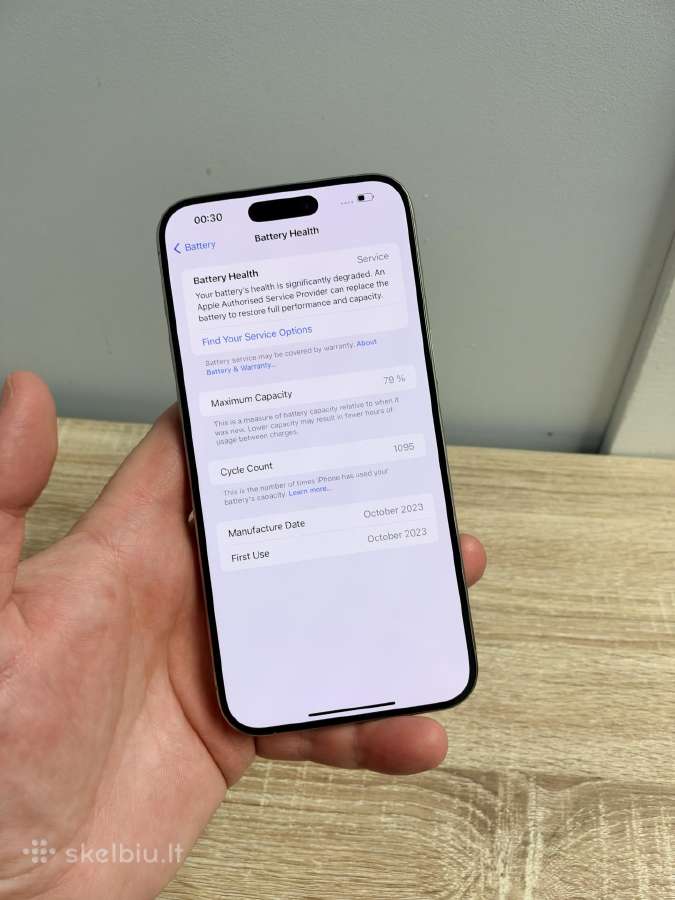 IT naujas! Apple iPhone 15 Pro Max, Natural Titan - nuotraukos Nr. 8