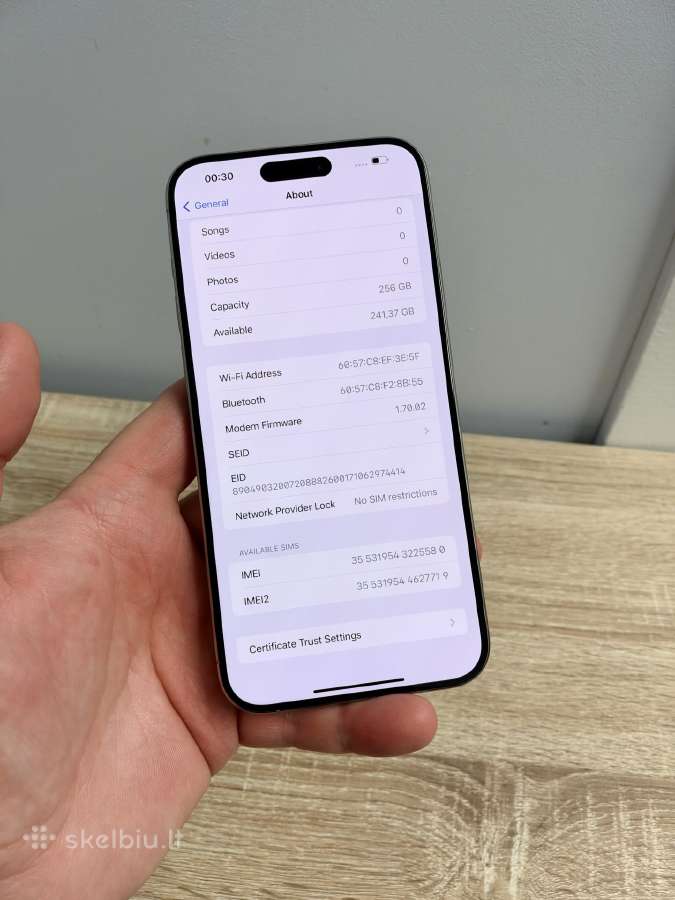 IT naujas! Apple iPhone 15 Pro Max, Natural Titan - nuotraukos Nr. 9