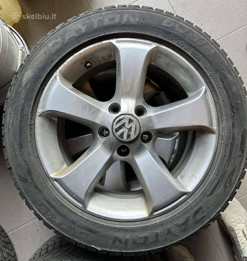 4 R16 VW ratų komplektas su žieminėmis padangomis - nuotraukos Nr. 2