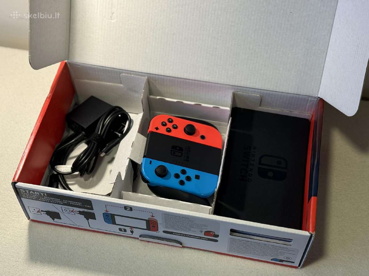 Nintendo Switch V2 32gb Nsw Blue & Red - nuotraukos Nr. 7