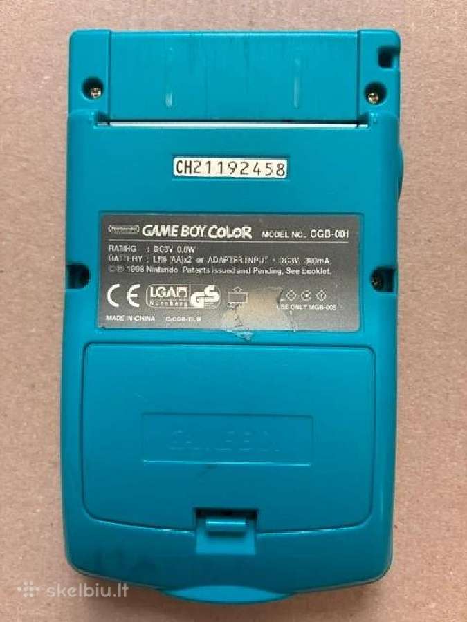 Nintendo Gameboy Color konsolė - nuotraukos Nr. 3
