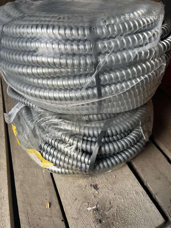 Gofruotas metalinis vamzdis D22 (ritė 50m) - nuotraukos Nr. 2