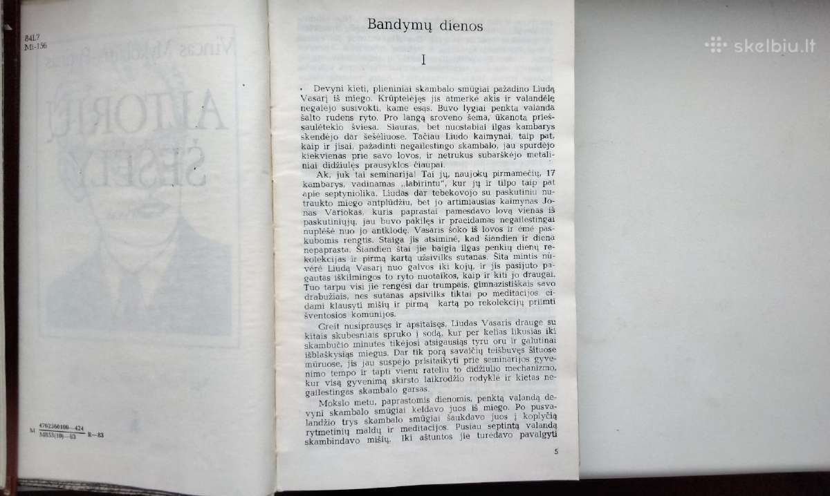 V. Mykolaitis - Putinas. Altorių šešėly. 1983 m. l - nuotraukos Nr. 3
