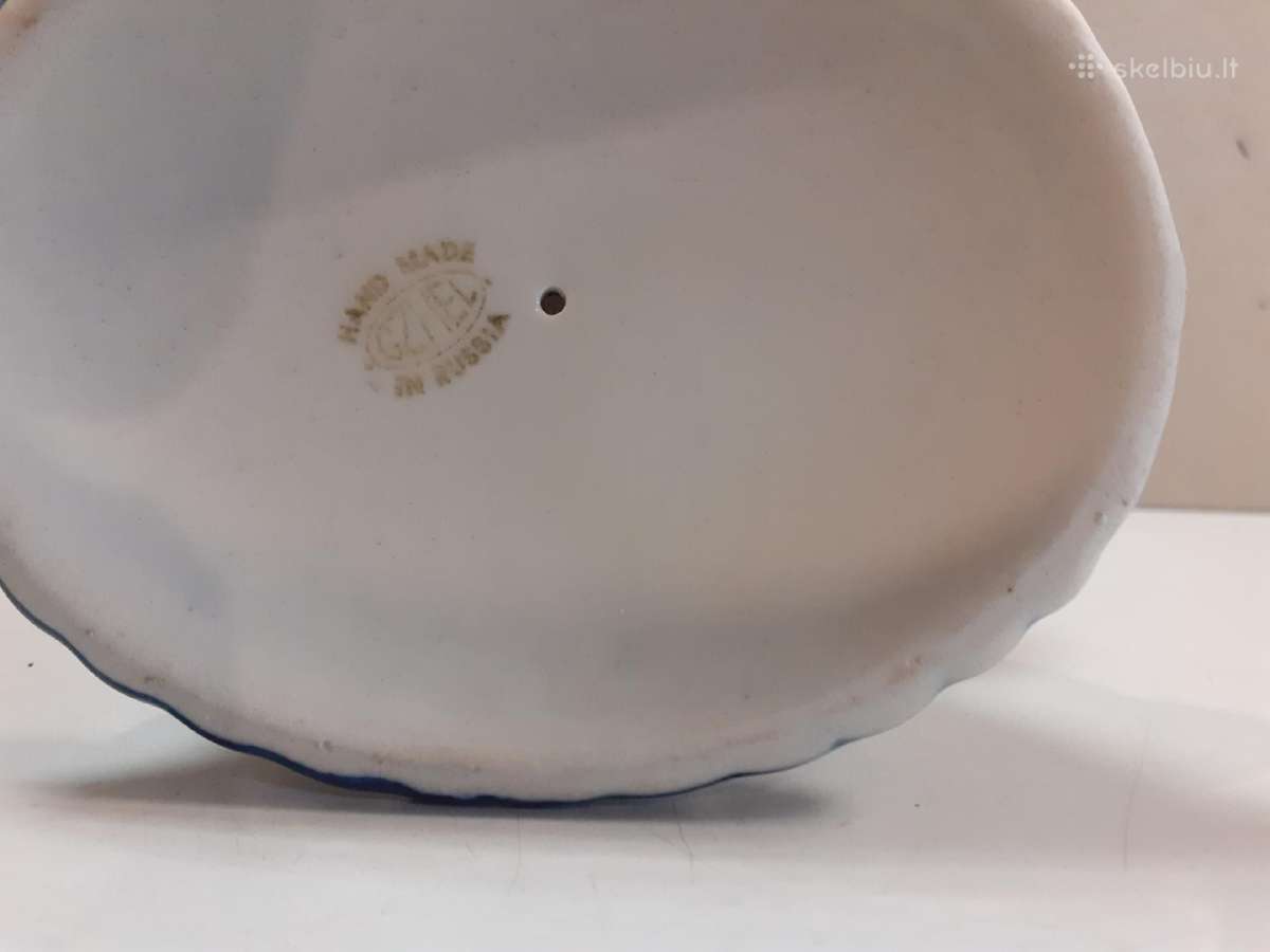 Gželio porcelianinė žvakidė H-18,5cm - nuotraukos Nr. 6