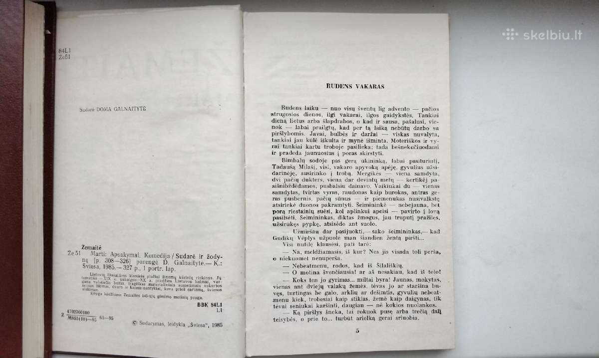 Žemaitė. Marti. 1985 m. leid. - nuotraukos Nr. 3