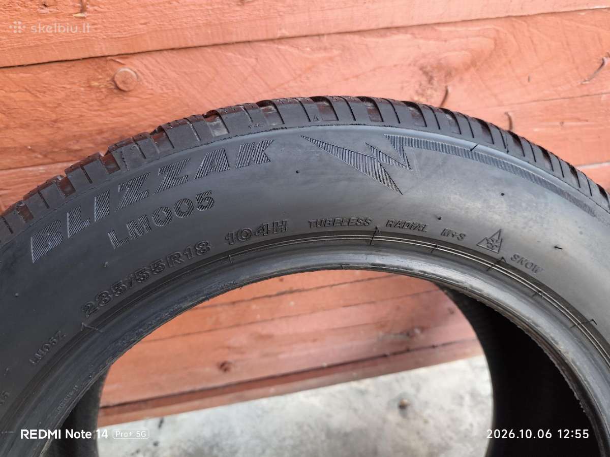 Bridgestone Blizzak Lm005 R18 žieminės padangos - nuotraukos Nr. 6