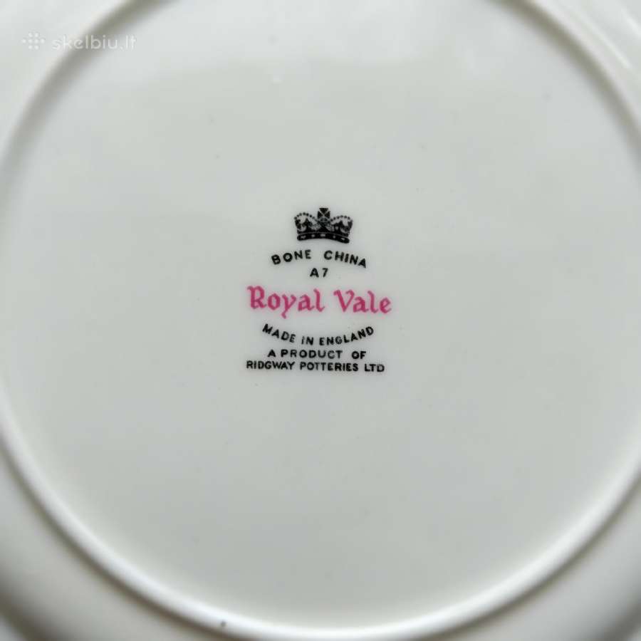Royal Vale Vintage,angliškas kaulinis porcelianas - nuotraukos Nr. 3