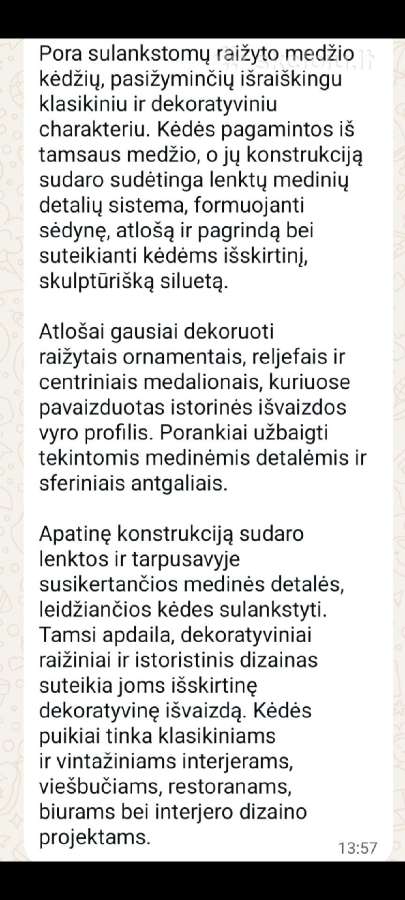 Parduodu dvi senoviskas įspudingas kedes. - nuotraukos Nr. 22