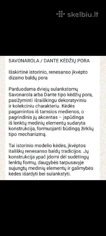 Parduodu dvi senoviskas įspudingas kedes. - nuotraukos Nr. 23