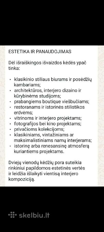 Parduodu dvi senoviskas įspudingas kedes. - nuotraukos Nr. 26