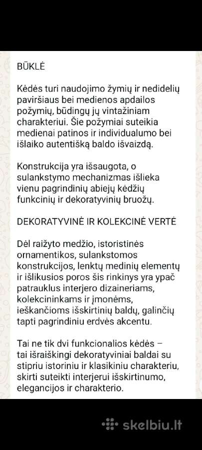 Parduodu dvi senoviskas įspudingas kedes. - nuotraukos Nr. 27