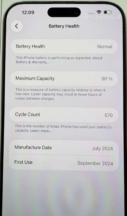 iPhone 16 Pro Max, White, 256gb - nuotraukos Nr. 6