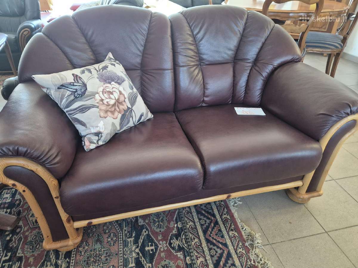 Puiki, pilnai natūrali oda! Sofa-lova! - nuotraukos Nr. 14