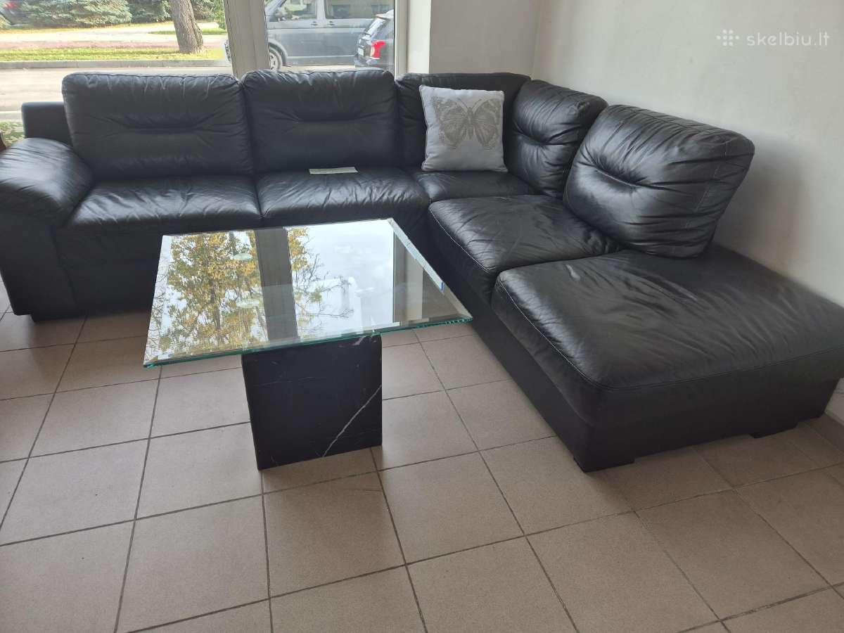 Puiki, pilnai natūrali oda! Sofa-lova! - nuotraukos Nr. 19