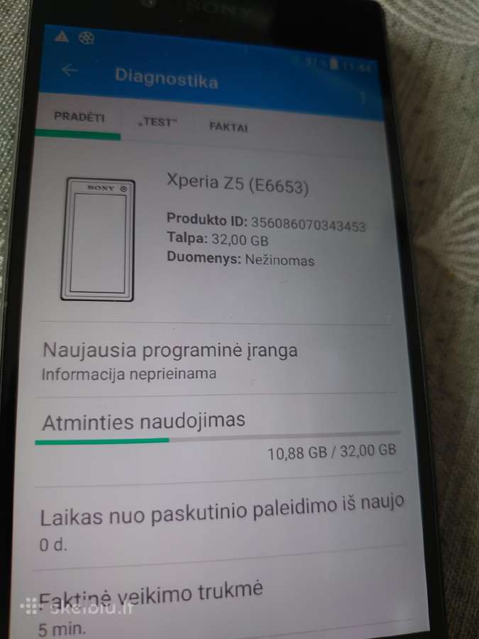 Sony Z -5 -32 GB. - nuotraukos Nr. 3