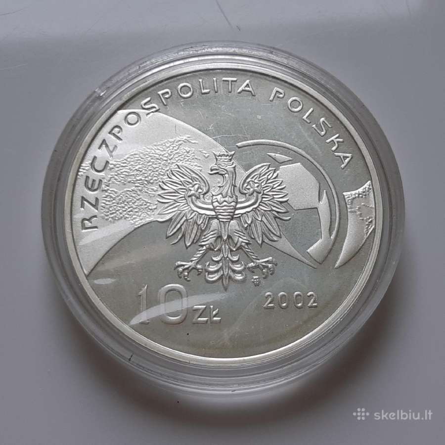 Lenkija 10 zlotų sidabras Futbolas 2002 - nuotraukos Nr. 2