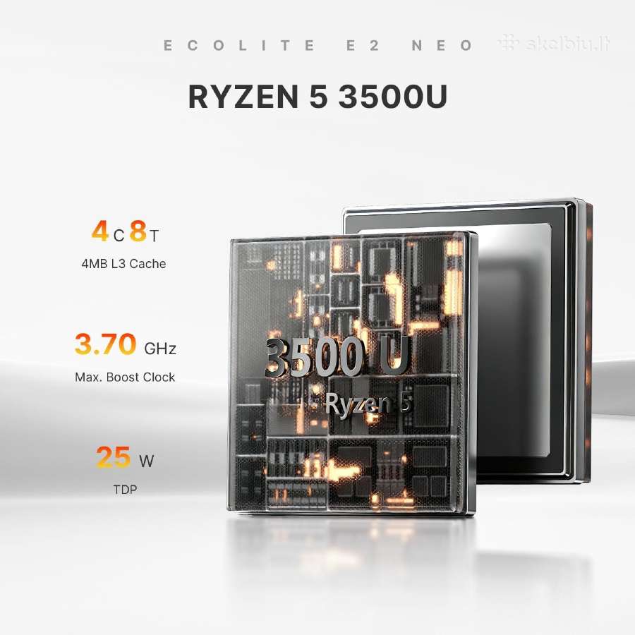 Mini Pc Ryzen 5 RAM 8/16gb Nvme 256gb Wi-fi win 11 - nuotraukos Nr. 8
