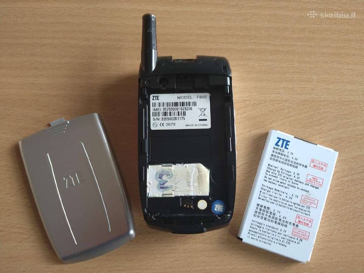Zte F866 kolekcinis, retro telefonas - nuotraukos Nr. 11